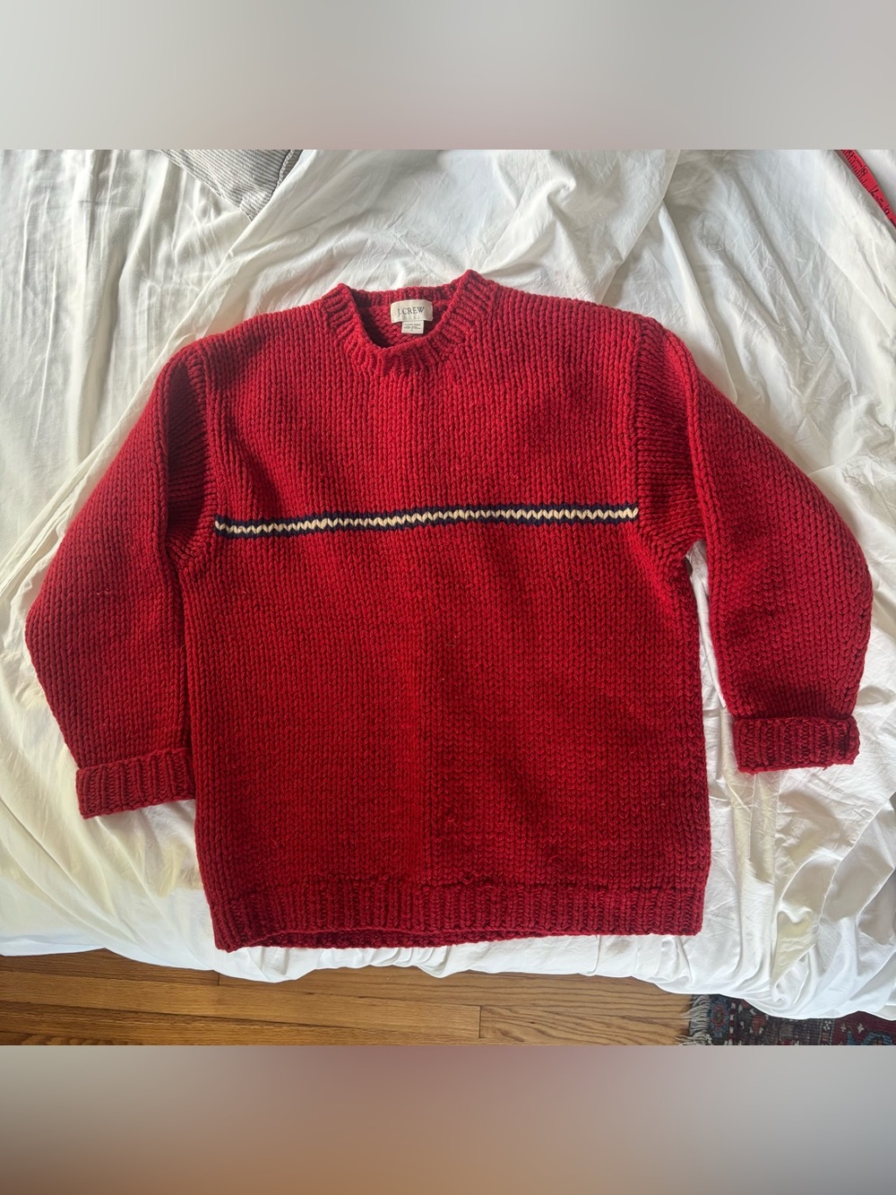 Vintage J. Crew hand-knit 100% wool sweater